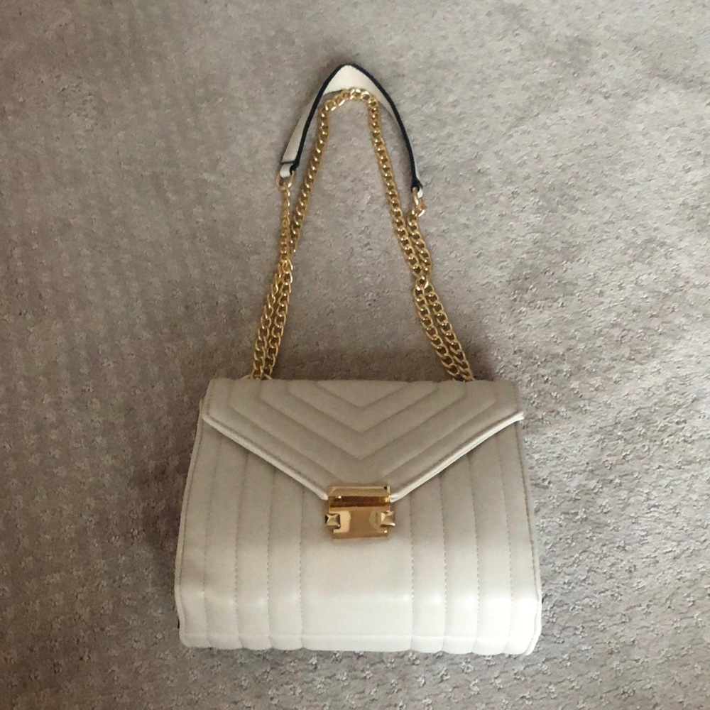 Nude crossbody bag